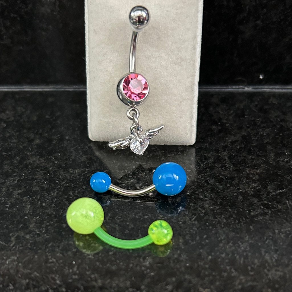 Colorful Belly Button Rings Set